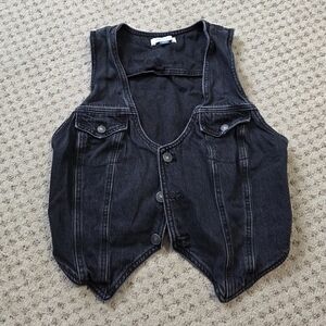 American eagle jean vest